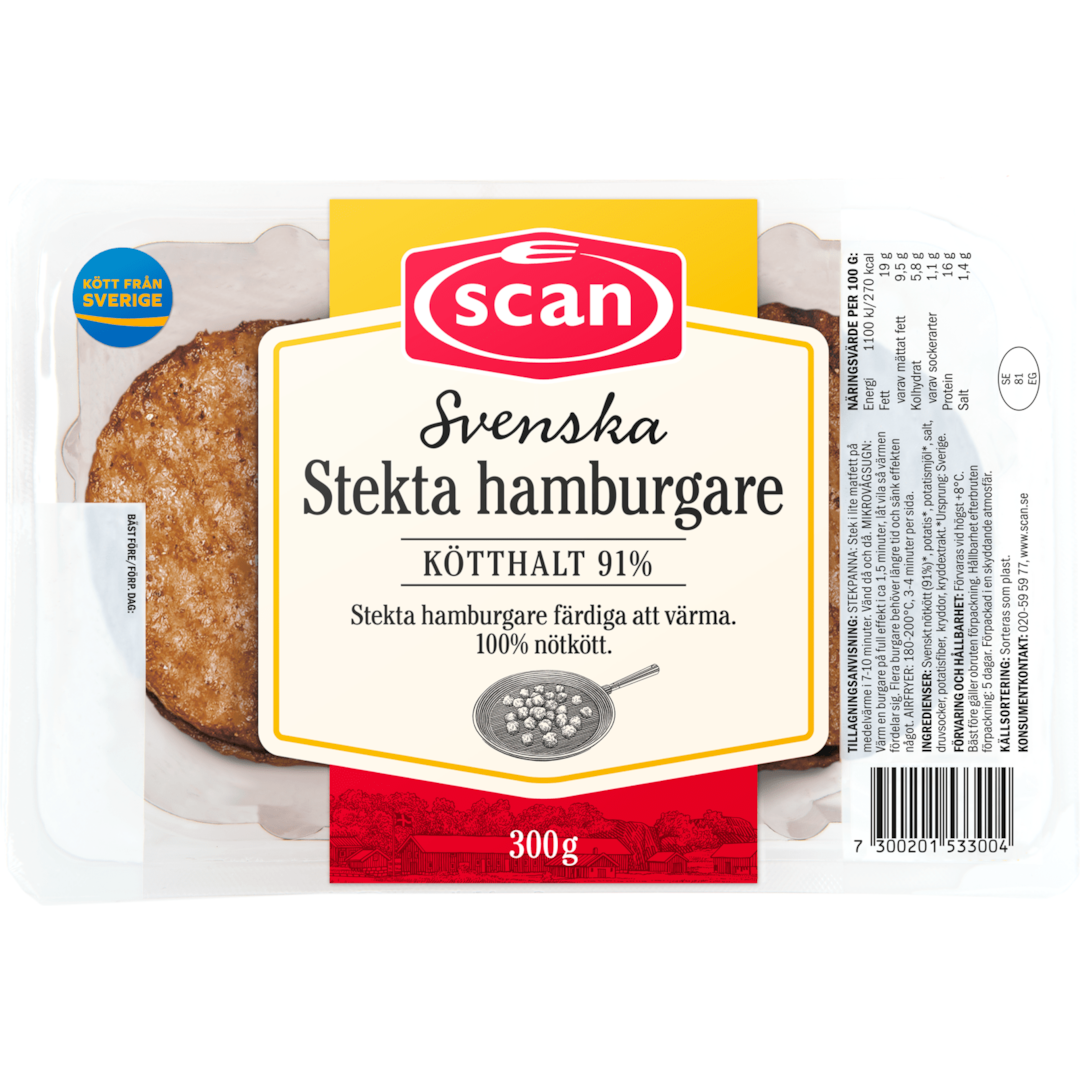 steka hamburgare